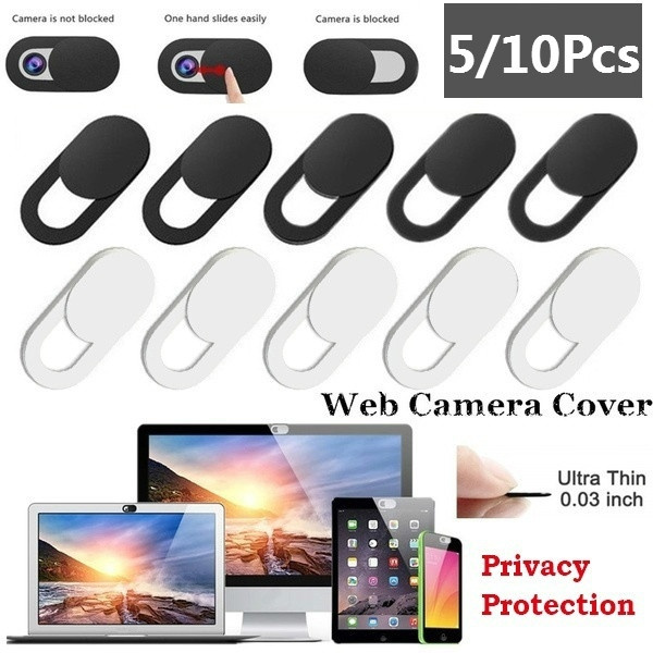 5 10pcs Mobile Phone Privacy Sticker Webcam Cover Shutter Magnet Slider