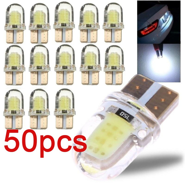 5/10/20/30/50 Pcs LED W5W T10 194 168 W5W COB 4 SMD Led Parking Bulb ...