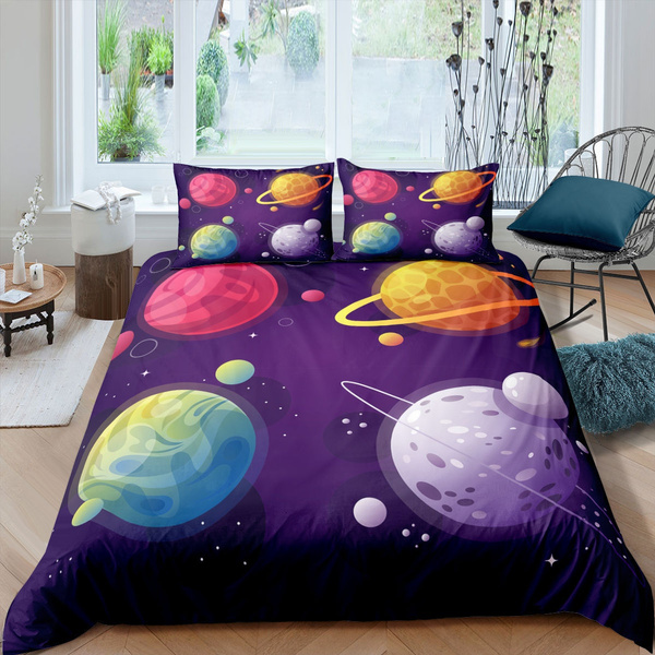Outer Space Bedding Set For Teens, Outer Space Twin Bedding