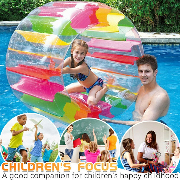 Inflatable water cheap wheel for pool