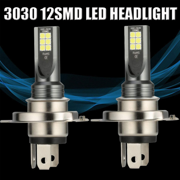 2X Car LED LED Headlight H1 H3 H4 H7 H8 H9 H11 9003 9005 9006 HB2 HB3 HB4  H10 3030 12LED 80W Daytime Running Light Bulb Fog light 6000K Lamp for Car 