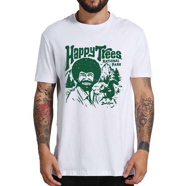 bob ross t shirt happy trees