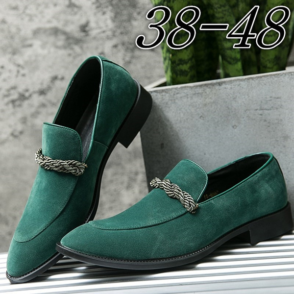 Mens emerald green dress 2024 shoes