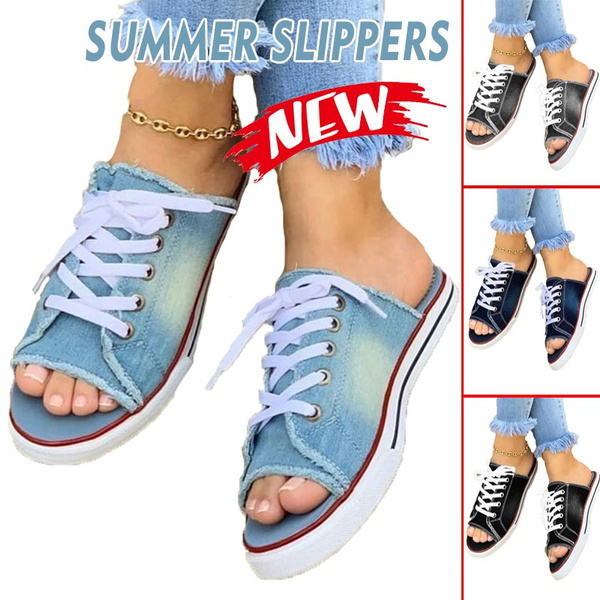 denim summer shoes