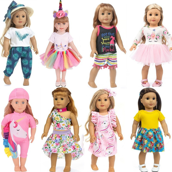 Details about  / Amerikanischer Puppenrock 18 Zoll   Mädchen Puppe Mode Kleidung Dress