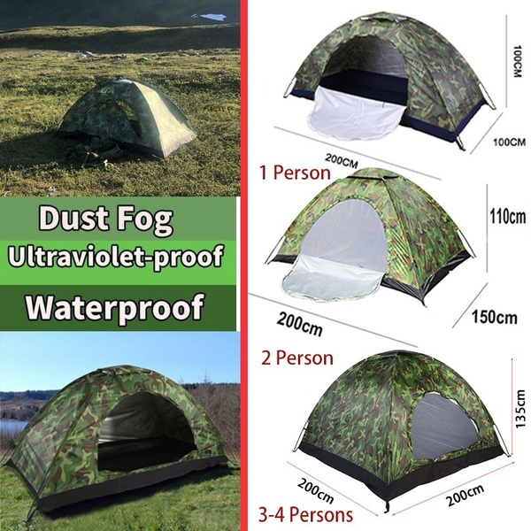 14 Persons Waterproof Portable Camouflage Tent Outdoor Camping Tent