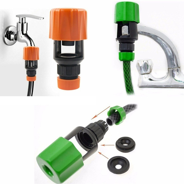 Kitchen Mixer Tap To Connectors Garden Hose Pipe Fitting Faucet Adapter Indoor