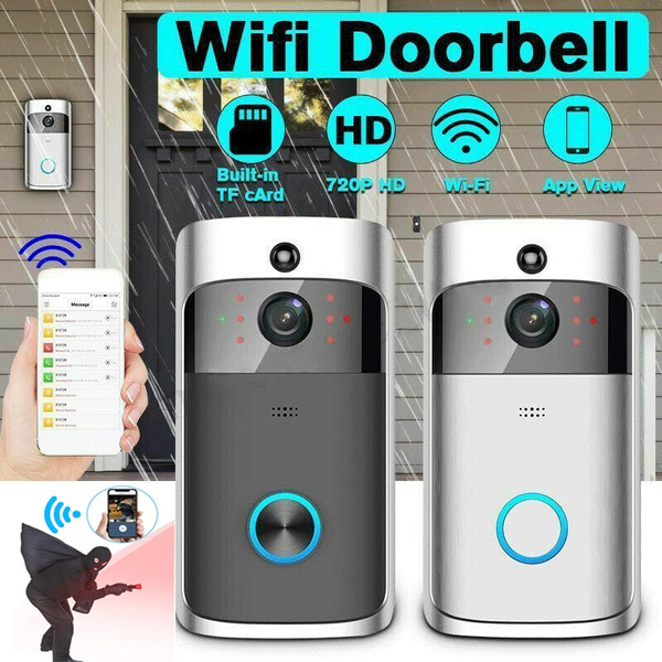 Wireless WiFi Video Doorbell Smart Phone Door Ring Security Camera Bell Intercom