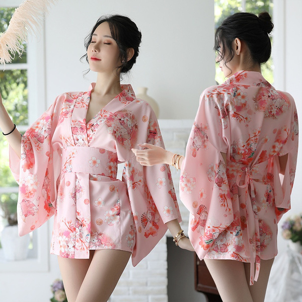 Sex Underwear Manufacturer Sells Sex Underwear Women s New Japanese Printed Kimono Suit Bathrobe