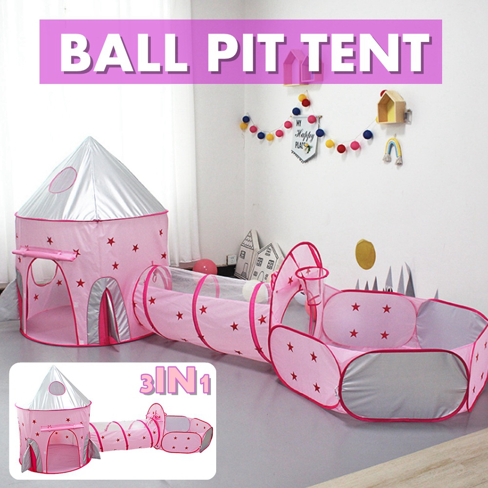 pink ball pit tent