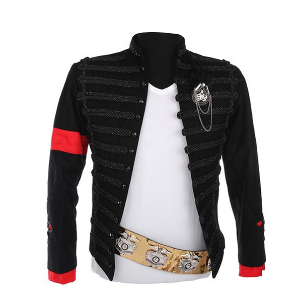 Michael jackson sale black military jacket