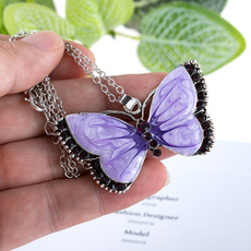 Gifts For Her, cute, crystal pendant, butterfly
