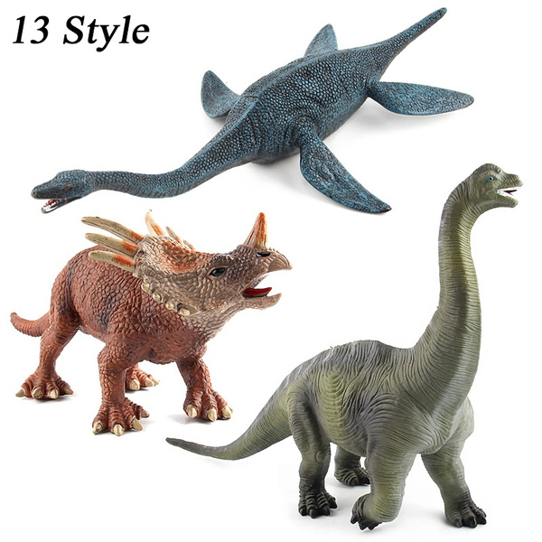 13 Styles Big Size Jurassic Wild Life Dinosaur Toy Set Plastic