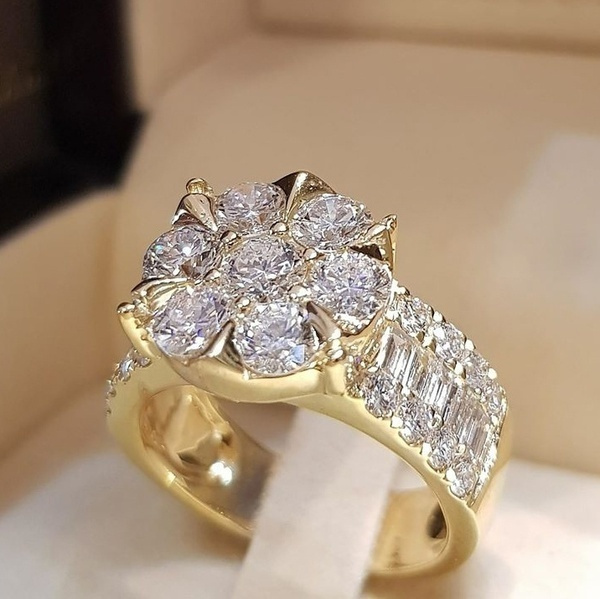 Fashion 14K Yellow Gold Women Jewelry 