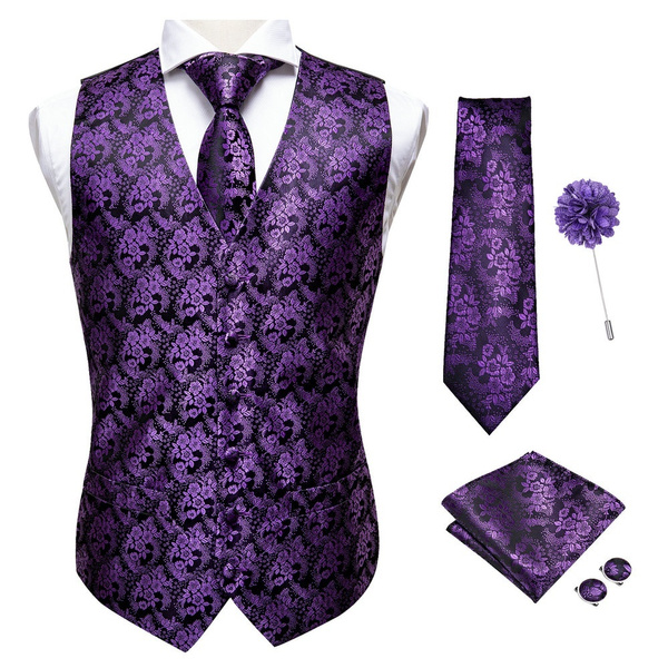 Purple wedding sale waistcoat