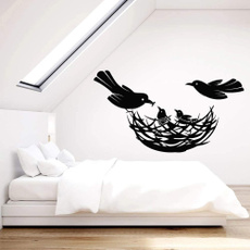 bedroombedsidetable, removableselfadhesivepvc, Family, simpleandwarmromanticsticker