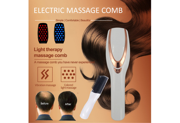 KTS Red Light Therapy 3 in 1 Hair Growth Comb Phototherapy Massage Comb  Vibration Infrared Red Blue Light for Anti Hair Loss Hair Brush Head  Massager