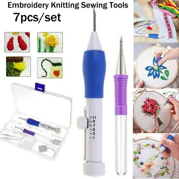 DIY Magic Embroidery Pen Punch Needles Embroidery Stitching Punch Set Craft  Tool Including Threads for DIY Sewing Knitting Patchwork - China Cross  Stitch Hoops Handwork Sets and Handwork Sets for Beginners price