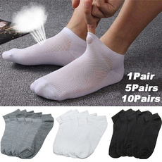 Gray, Cotton Socks, Men, Socks