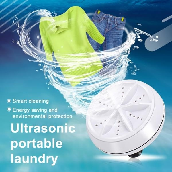 NEW Mini Washing Machine Portable Rotating Ultrasonic Turbine Washer with  USB Cable