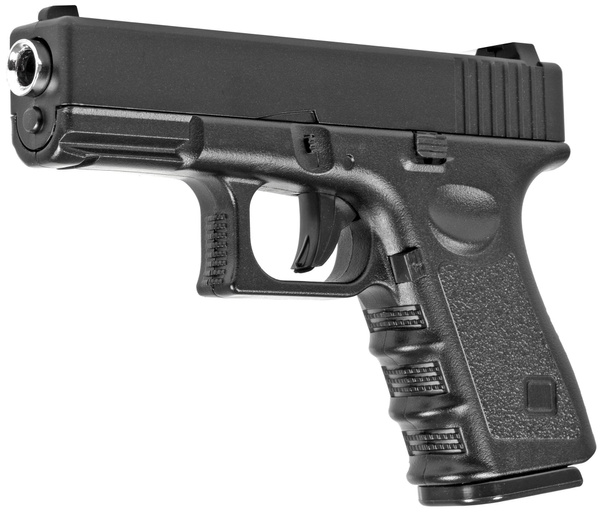 Kugelpistole  ES-MG9 mit Magazin 0,08 Joule ca.26cm Softair Pistole 6mm 