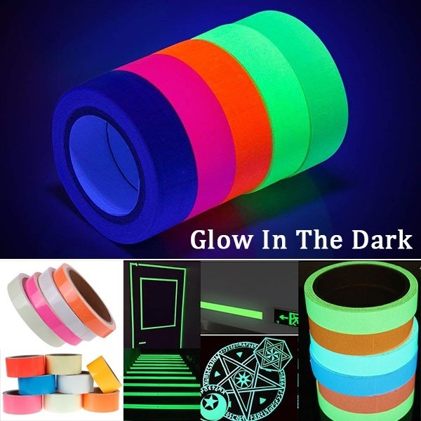 Glow In The Dark Luminous Fluorescent Night Self-adhesive Safety Sticker Tape 