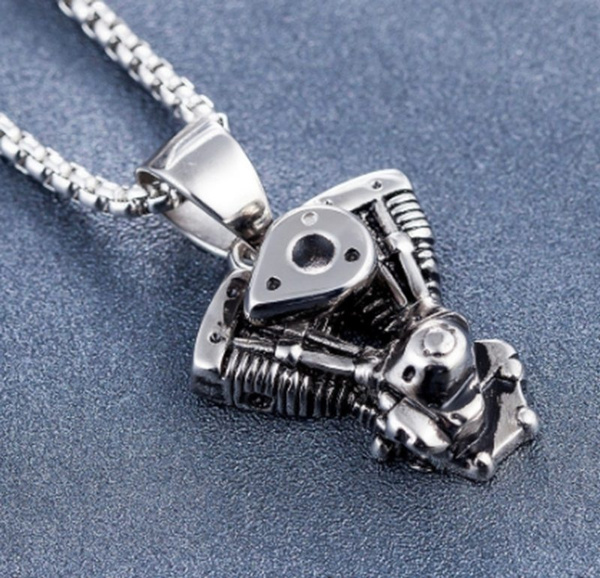 Personalized Gothic Lock Necklace