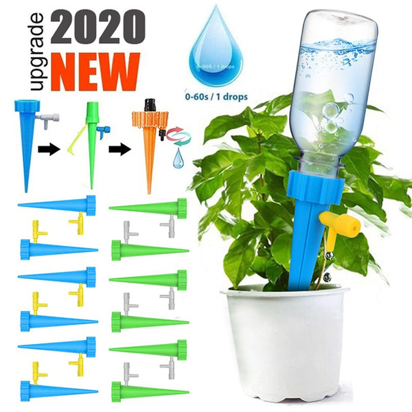 Automatic Watering Spikes System for Indoor Plant Bottle Drip Irrigation