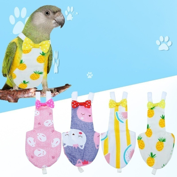 Pet Bird Clothes Parrot Costume Pigeon Flight Suit with Wet Diaper Pet