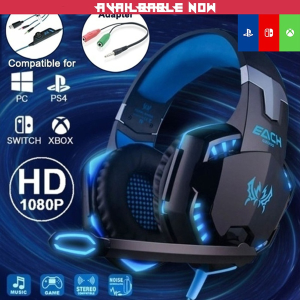 Surround Stereo HiFi Pro Gaming Headset with HD Mic For PS4 XBOX PC Games  Computers Game Virtual Sound Gamer 