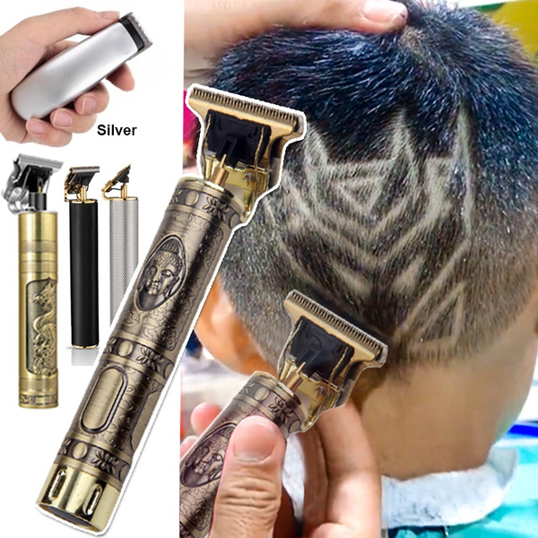 Mini Hair Trimmer Powerful 0mm 120 Minites Durable T Outliner Skeleton Heavy Hitter Cordless Trimmer for Men and Professional Barber Baldheaded Hair