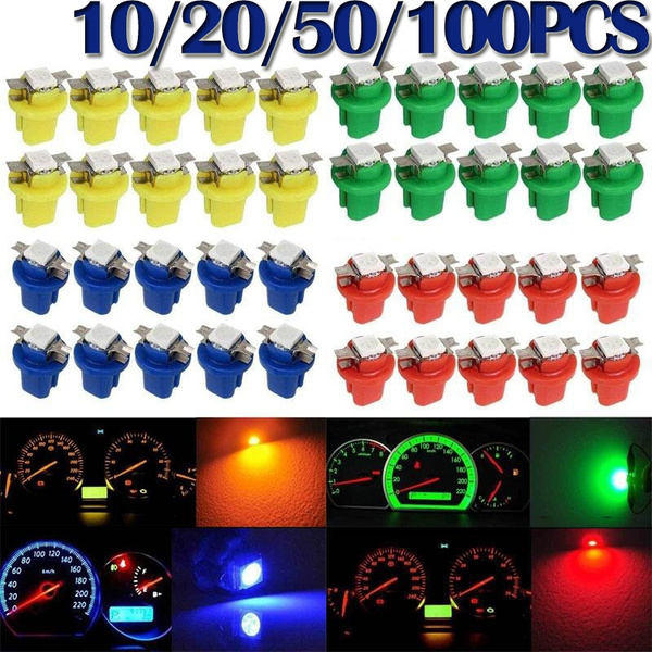 10 Pezzi T5/B8.5D 5050 SMD LED Presa Illuminazione Interna Tacho Bianco