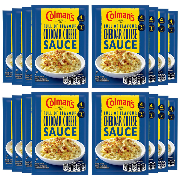 Colman’s Full of Flavour Cheddar Cheese Sauce, 16 Packs of 40gm Wish