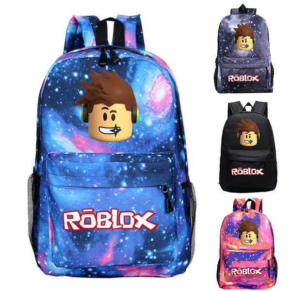 Starry Blue Children S Backpack Roblox Boy School Bag And Anime Backpack Youth School Bag Wish - bag anime roblox