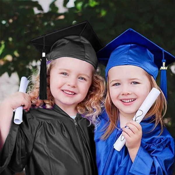 Children Kids 2020 Preschool and Kindergarten Graduation Gown with Tassel Cap 