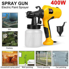 400W Paint Sprayer Portable Electric Sprayer Gun Detachable Airbrush Paint Spraying Tool with 800ml Capacity 110~230V