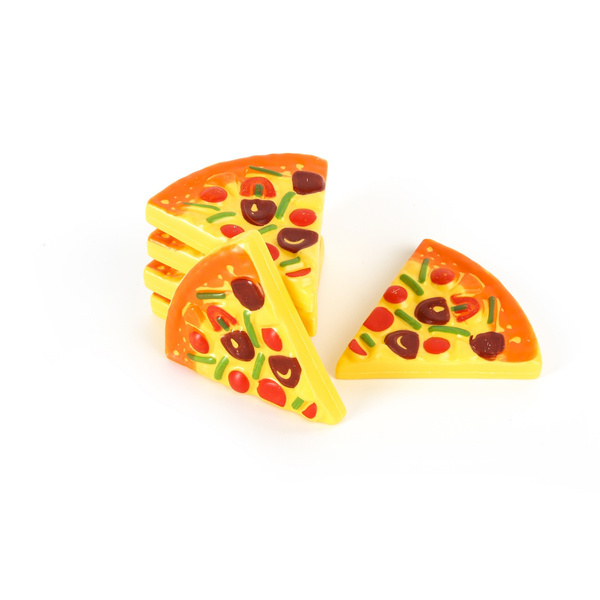 6PCS Childrens/Kids Pizza Slices Toppings Pretend Dinner Kitchen Play