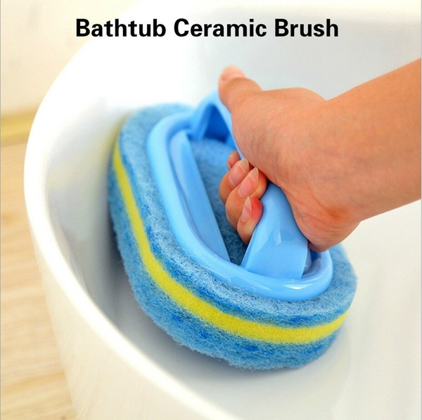 Handheld Bathtub Scrubber, Bathtub Sponge Brush, Kitchen Cleaning
