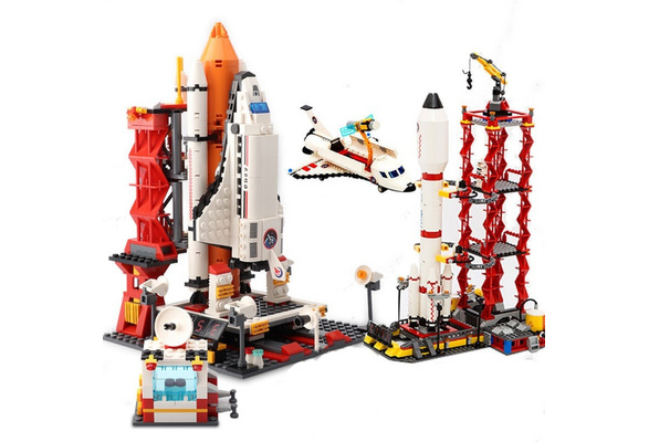 ZXVC Space Toys Model,STEM Space Rocket Toy Set con astronauta modello Shuttle Space Station Rocket Aviation Series Science Construction Educational Learning Toys per ragazzi 