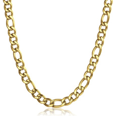 Steel, Chain Necklace, Hombre, goldchainnecklace