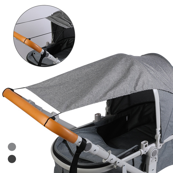 Huante Baby Stroller Sun Visor Carriage Sun Shade Canopy Cover for Prams Stroller Accessories Car Buggy Pushchair Cap Sun Hood Blue 