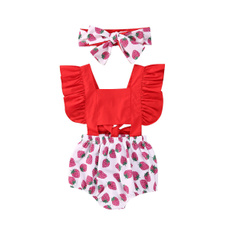 Rompers, Summer, babyromperjumpsuit, ruffle