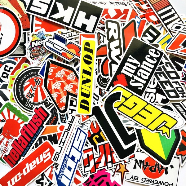 20/40 PCS Racing Car Stickers Graffiti JDM Car DIY Waterproof Sticker ...