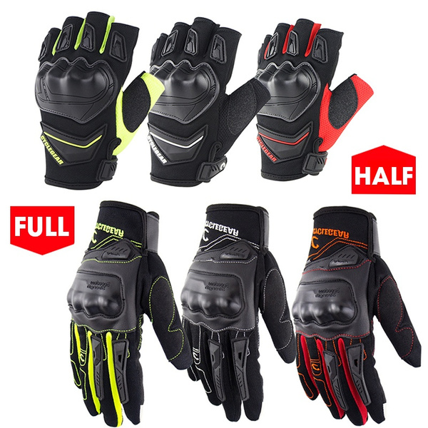 TOP Hard Knuckle Half Finger Gloves Motorcycle MTB Tactical Fingerless Cycling 