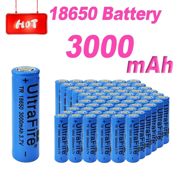 nyse køber Helt tør Ultrafire 3000mah 3.7V 18650 Rechargeable Flat Top Power Battery Li-ion  Flat Head For Vape Mod | Wish