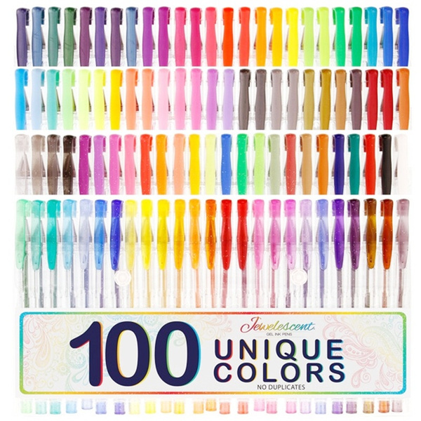 48 Coloring Gel Pens Adult Coloring Books, Drawing, Bible Study, Planner,  Scrapbooking Gel Pens Neon, Swirl, Metallic, Glitter 