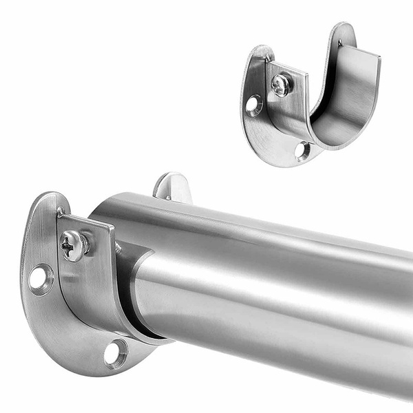 U Shaped Rpd Clothes Rail Closet Rail Curtain Rod Shower Curtain Rod Round Tube ...