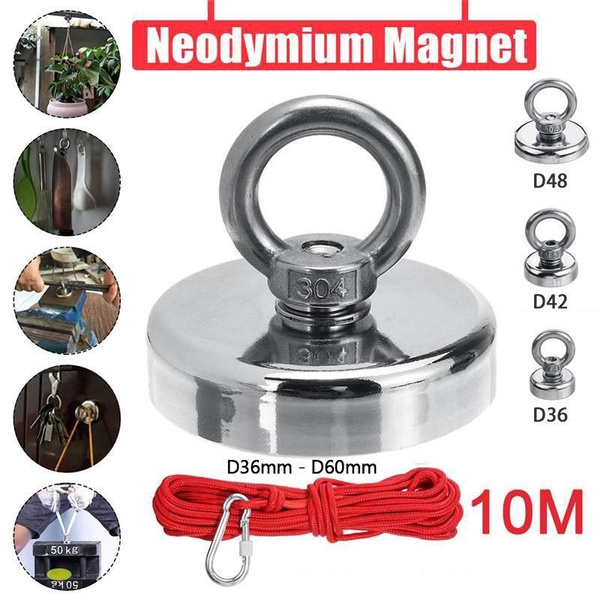 Strong Salvage Magnet Neodymium Magnet Deep Sea Pot Magnet Fishing Recovery  Magnetic Retrieving Treasure Hunting