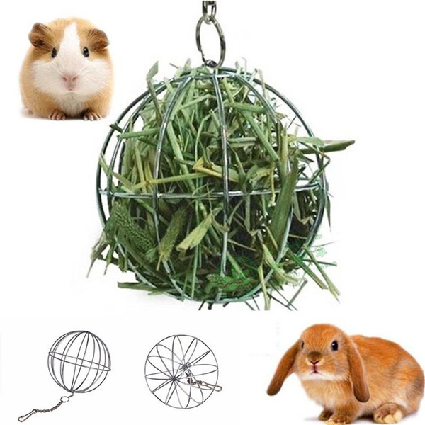 Sphere Hay Dispenser Hanging Ball Feeder Toy for Rabbit Chinchilla Guinea Pig Small Animals Practical and Popularuseful 
