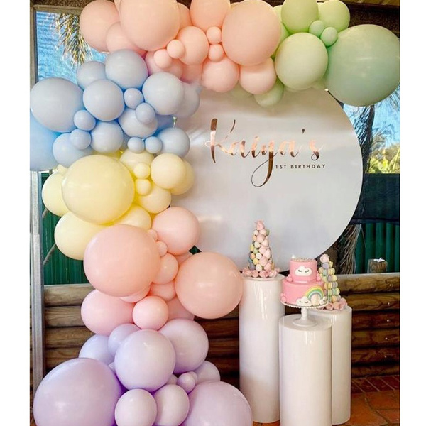 120pcs Multicolor Pastel Balloons Garland Kit Wedding Macaron